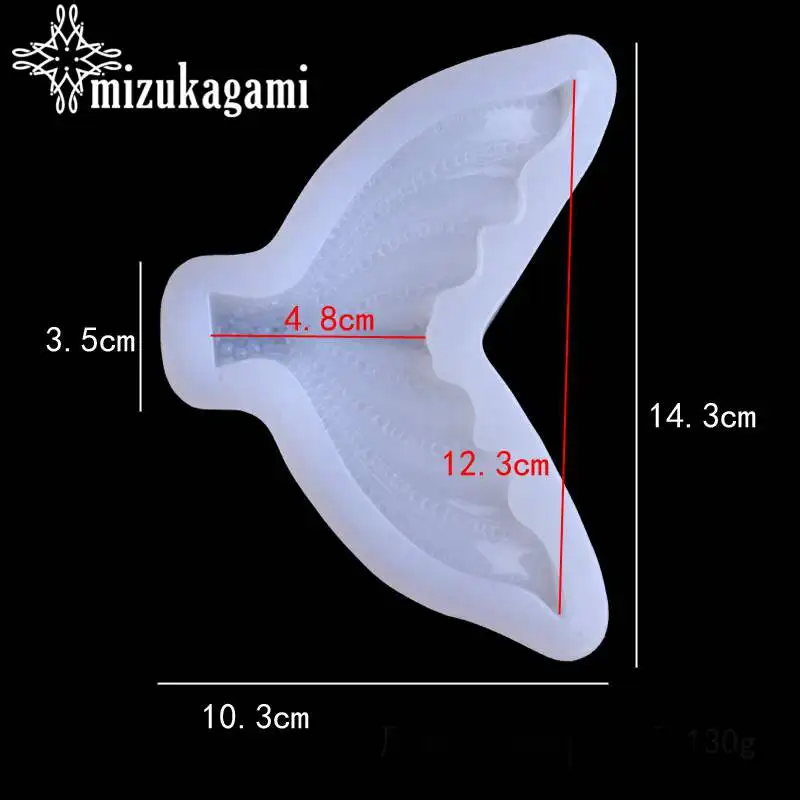 1 шт./лот УФ Смола ювелирные изделия жидкие силиконовые формы Русалка рыбий хвост форма из смолы формы для DIY кулон талисманы изготовление