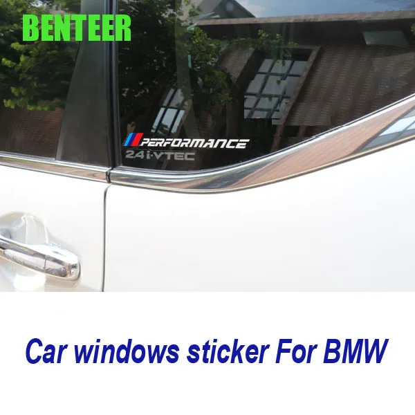 

2pcs PVC NEW car windows sticker for BMW E30 E36 E46 E90 F01 F20 F30 E60 1 2 3 5 series x1 x3 x4 x5 x6
