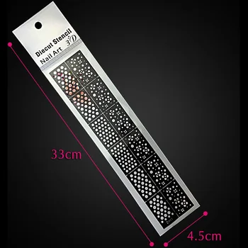 

24pack/lot Hollow Stencil Nail Art Stickers DIY Nail Stamping Polish Guide Manicure Tools 3D Nails Accessoires Wholesal