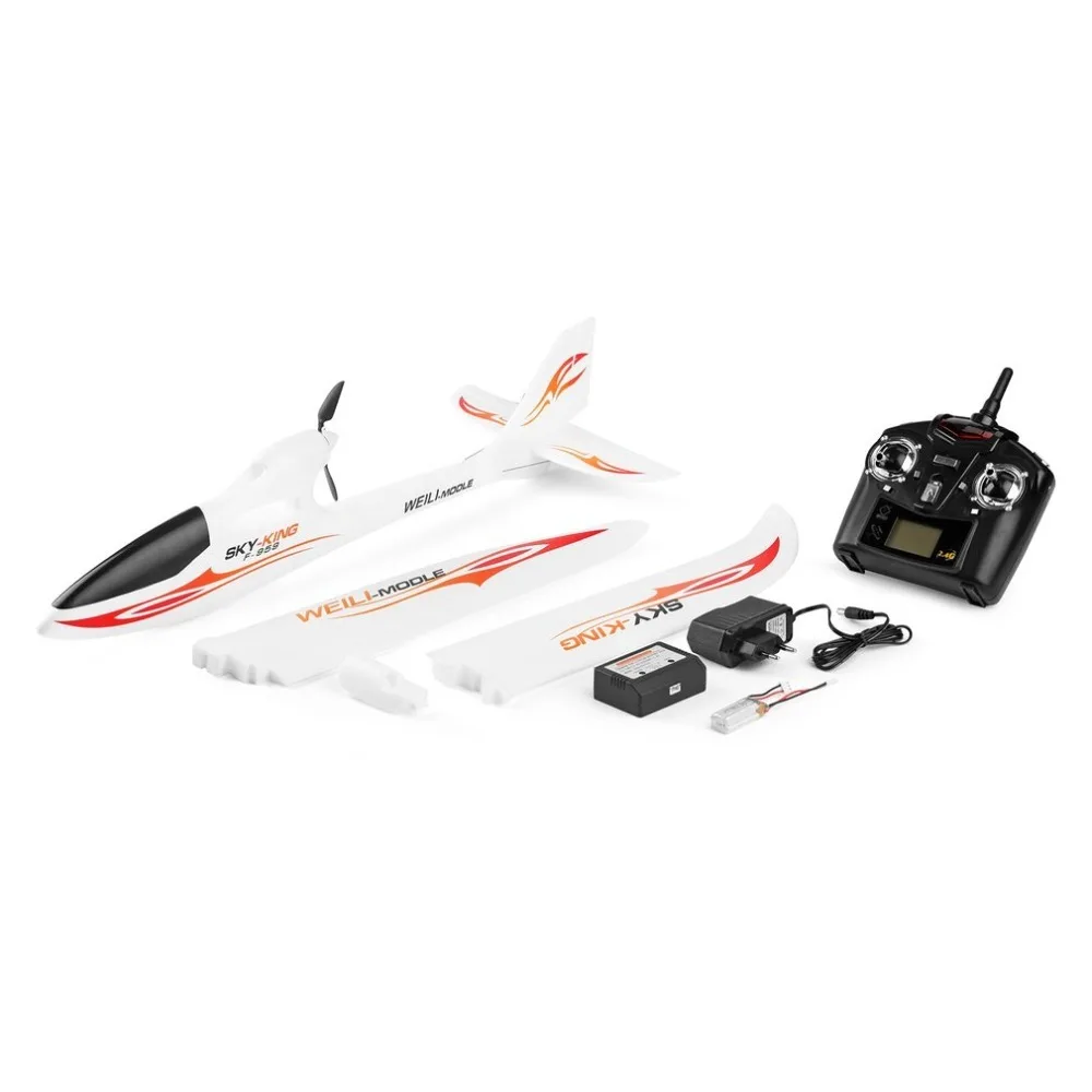 WLtoys F959 2,4G avion Радиоуправление 3 канала RC самолет фиксированное крыло RTF небесно-Королевский самолет уличный Дрон игрушка складной пропеллер