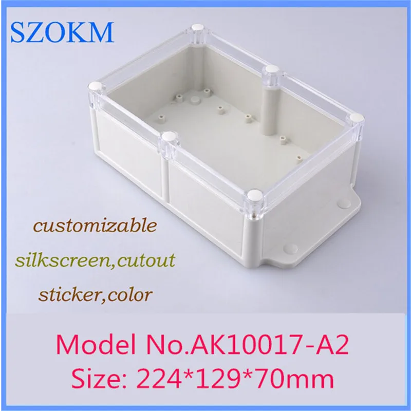 

224*129*70mm waterproof enclosure IP68 electrical junction housing (1 pcs) plastic project box abs enclosures for electronics