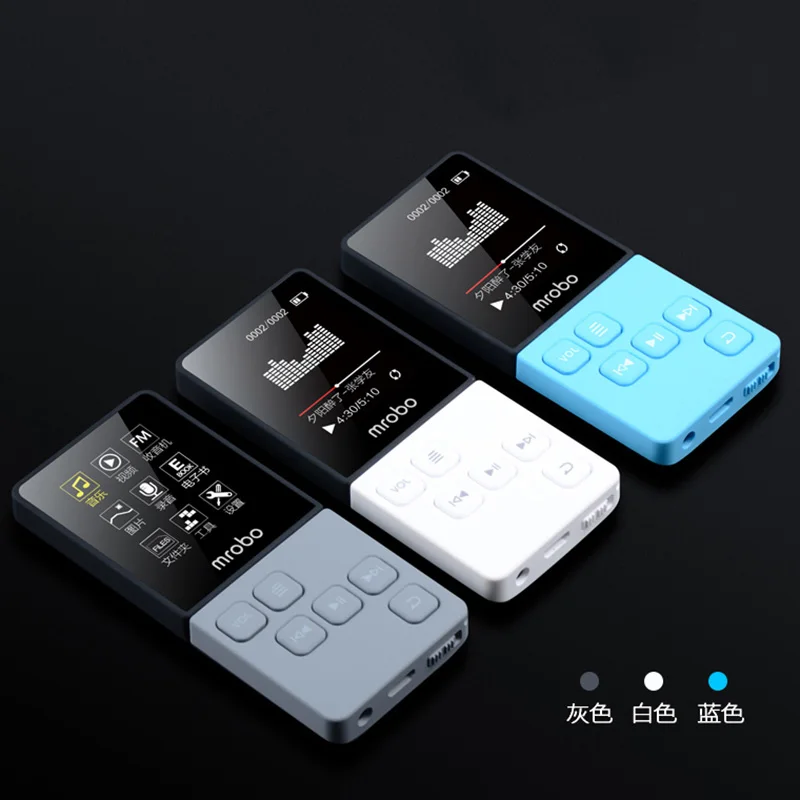 

1.8 Inch Color Screen Ultrathin MP3 Player Built-in Speakers with Recorder FM Video E-book Radio Sport Wireless Music Player