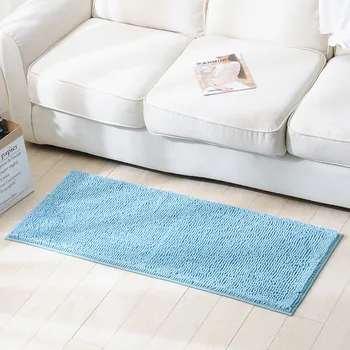

Living Room Bedroom Rugs Thicken Chenille Anti-slip Bathroom Floor Mat Kitchen Absorbing Carpet Toilet Door Mat and Rugs