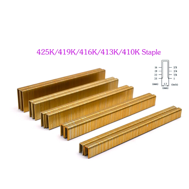 

1400Pcs 425K 419K 416K 413K 410K Staple or Framing Tacker 425K 9025 Electric Nails Stapler Gun