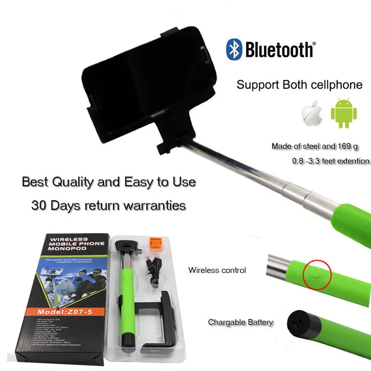 Лидер продаж селфи Палка с Bluetooth и выдвижной ручной монопод для Xiaomi Iphone Samsung