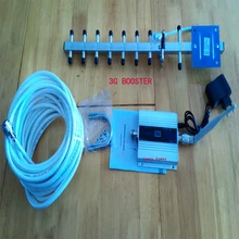 3g signal booster LCD display! cell phone wcdma 3g 2100mhz signal repeater with 13dbi yagi , mobile phone 3g signal amplifier