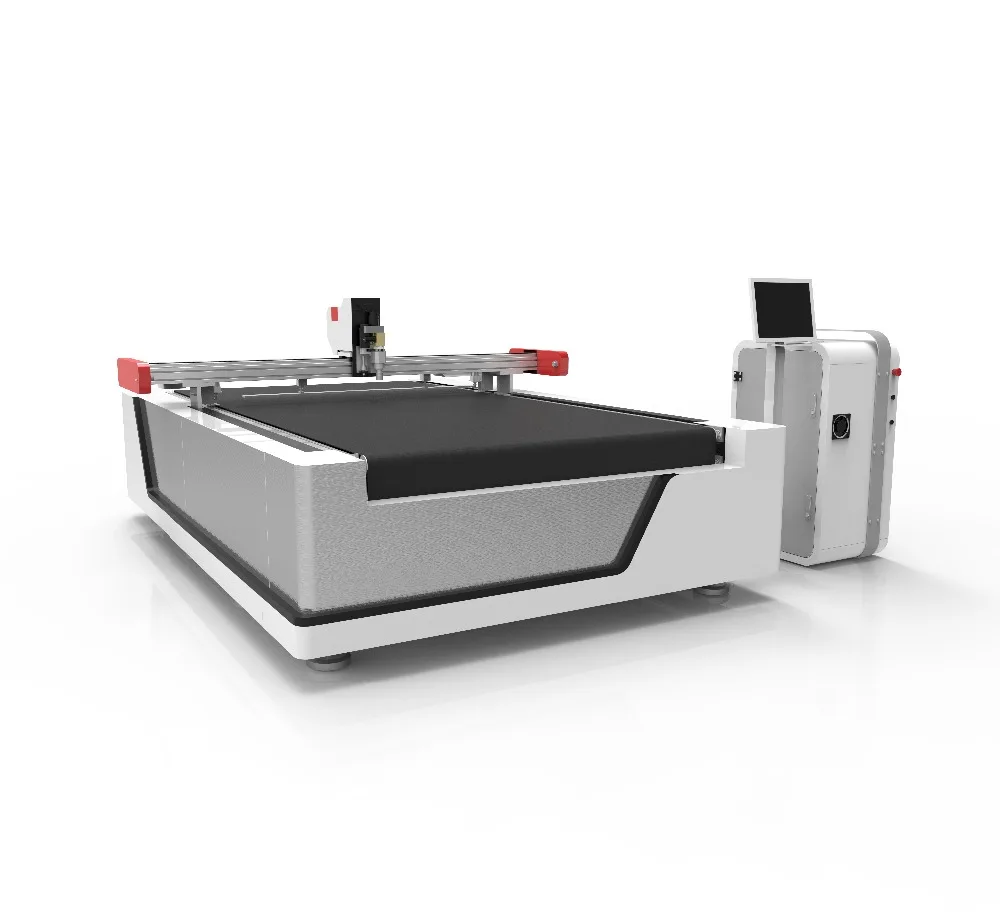 Auto feeding Vibration Knife Cutting Machine , leather die cutting machine automatic with high speed
