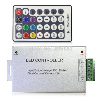

10set/lot wholesale DC12V /24V 12A LED Wireless 28key RF LED RGB Remote Controller