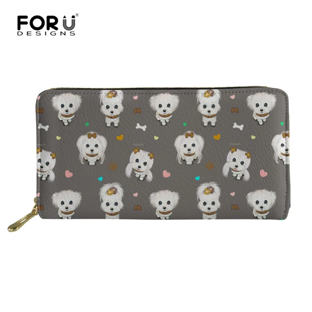 FORUDESIGNS длинный женский кошелек с принтом Мальты Женский чехол Карманный Кошелек