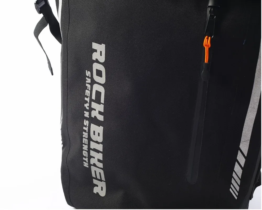 Рок Байкер d-элементы водонепроницаемый для туалетной бумаги топ рюкзак/сумка для снаряжения, Стелс-черный, 26,4 л