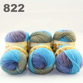 

6x50gr Skeins NEW Chunky Hand Coarse Knitting Scores wool yarn 822