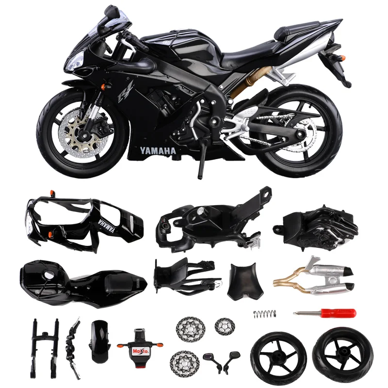 Maisto 1:12 YAMAHA YZF R1 Сборка DIY мотоцикл велосипед модель комплект мальчик игрушки