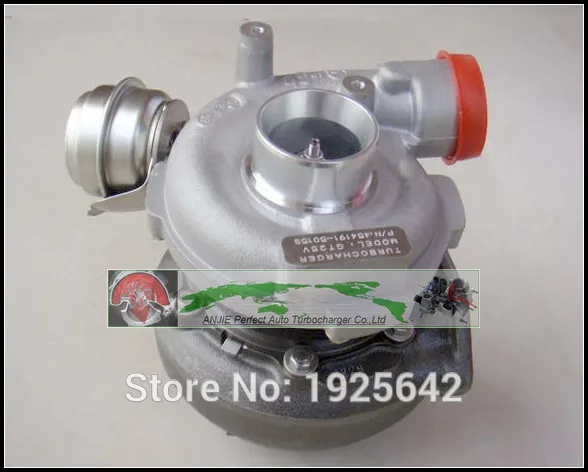 Turbo For BMW 530D E39 730D E38 3.0TD 1998-2005 M57D M57 D30 3.0L 193HP GT2556V 454191 454191-5015S Turbocharger with gaskets (4)
