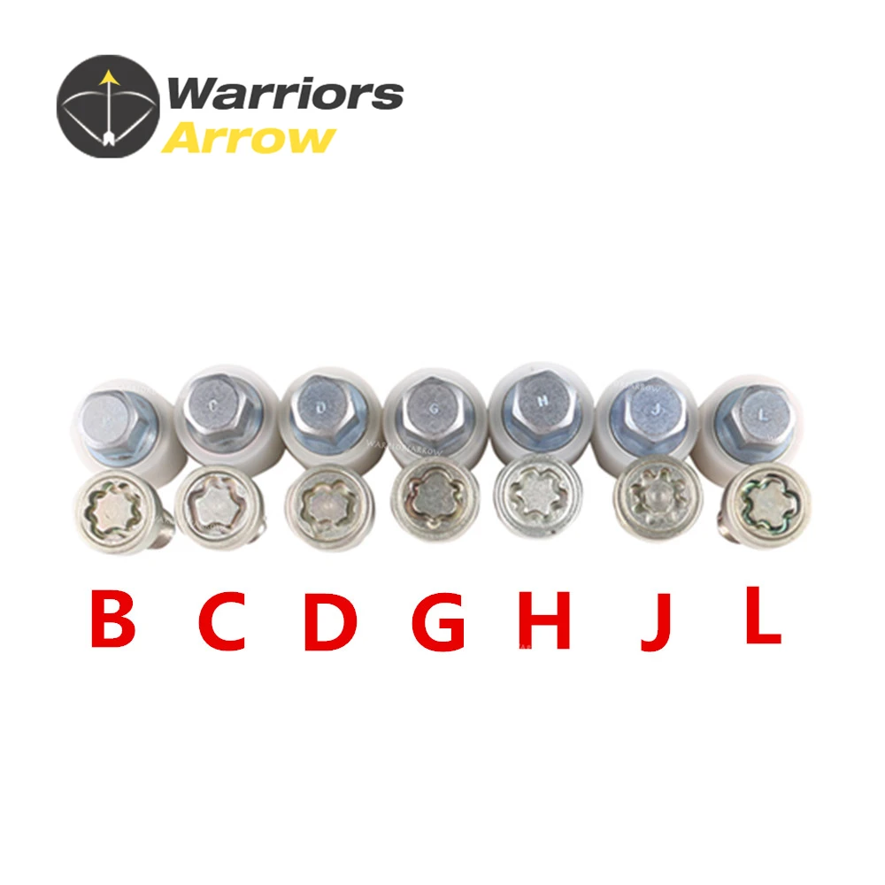 

#802 To 804 #807 To 810 4F0698139C Stamp "B C D G H J L" For Audi A3 A4 A6 For Skoda x2 Wheel Lock Locks Bolt & Key Tool Code