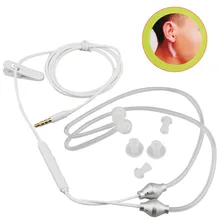 New 3.5mm Radiation Proof Earphone Stereo Air Tube Anti-radiation Double Earphone With Mic for Android Smart Phones
