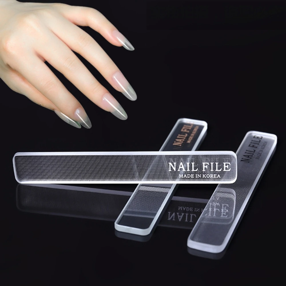 Buy Pack Glass Nail File, Senignol Double Sided Etched Filing Surface  Finger Nail Files, Gradients Colors Czech Crystal Nail File Set For Gentle  Manicure Nail Care And Natural Nails, Home Salon |