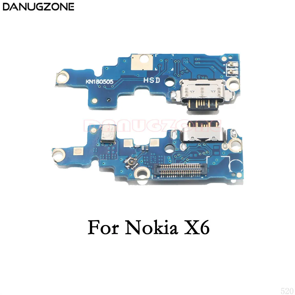 Usb порт для зарядки док-разъем плата для зарядки гибкий кабель с микрофоном для Nokia 3 2 5 6 7 Plus 7 Plus 8X5X6X7