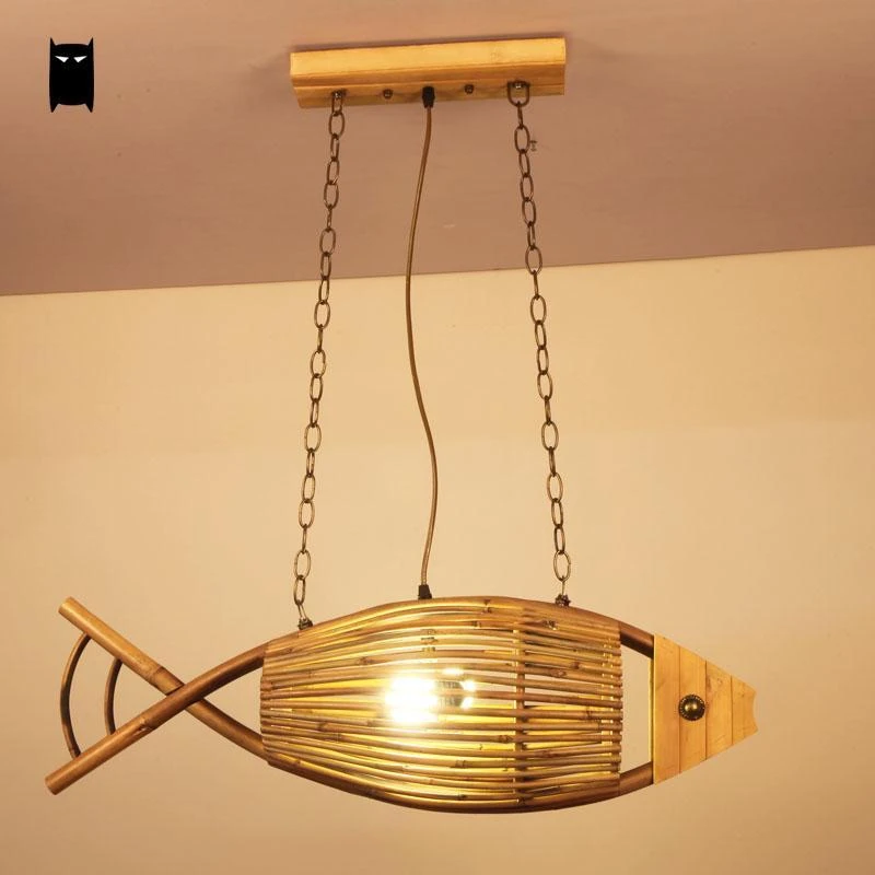 Handmade Artisanal Bamboo Hanging Lamp Shade 