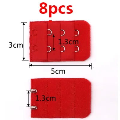 3/8 шт. мягкий бюстгальтер ремешок Застежка заменить нижнее белье Для женщин бюстгальтер расширитель 3 крючка 3 ряда Нижнее белье Intimates Bra аксессуары - Цвет: 21
