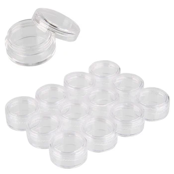 

5g Clear Refillable Bottle Empty Box Cosmetic Sample Containers Jars Pots Small Lip Eyeshadows Creams Box Skin Care Makeup Tools