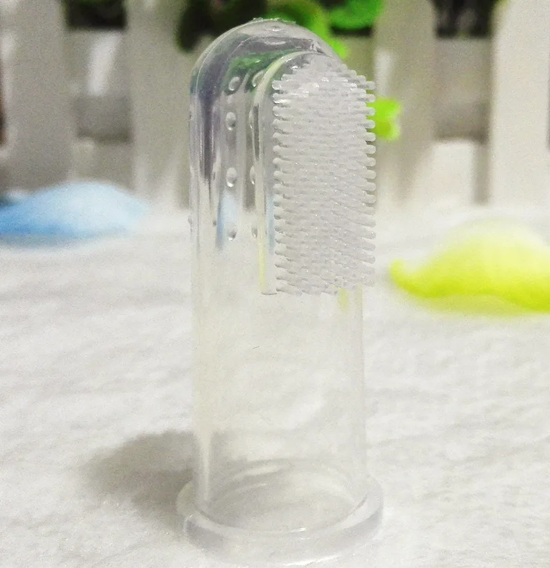 Baby Kids Silicone Finger Toothbrush Children Teeth Clear Gum Brush Infant Deciduous Tooth Brush Massage Children's Tooth Brush