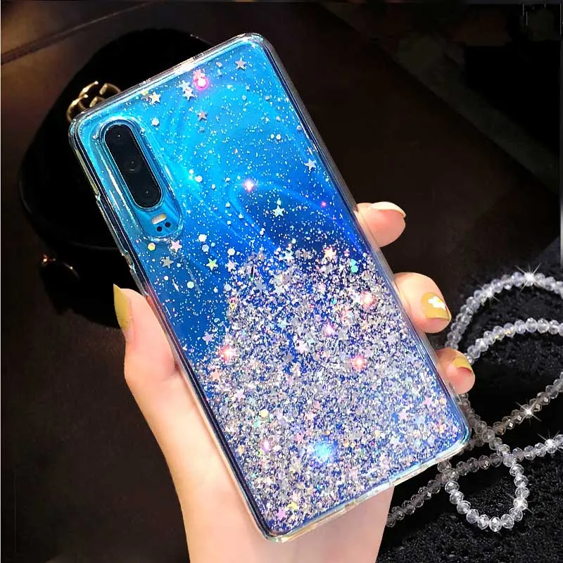 Чехол для Huawei Y6 Prime 2018 Y7 Y9 2019 honor 8 9 10 lite 7A 7C 7X 8X блеск Bling Star чехол телефона мягкая