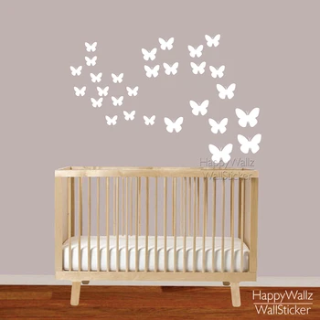 

Butterfly Wall Sticker DIY 70 Butterflies Wall Decal Kids Room Modern Decorating Baby Nursery Children Removable Decors 546M-1