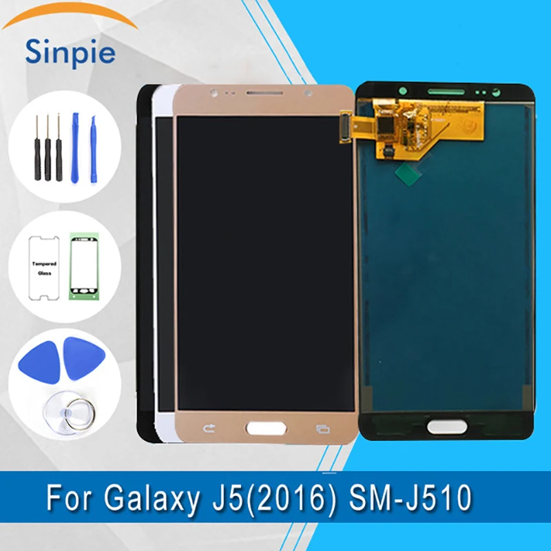 

TFT For Samsung Galaxy J5 2016 J510F LCDs Touch Screen Assembly 100% Tested for J510 Replacement LCD with brightness adjust