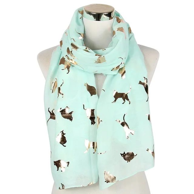 FOXMOTHER-New-Design-Fashion-Shiny-Pink-Grey-Navy-Color-Foil-Gold-Metallic-Cat-Scarf-Wrap-Shawl.jpg_640x640 (5)