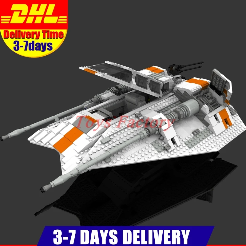 

IN Stock Clone 10129 DHL LEPIN 05084 UCS Star Series Wars 1457Pcs The Rebel Snowspeeder Model Building Set Blocks Bricks Toy