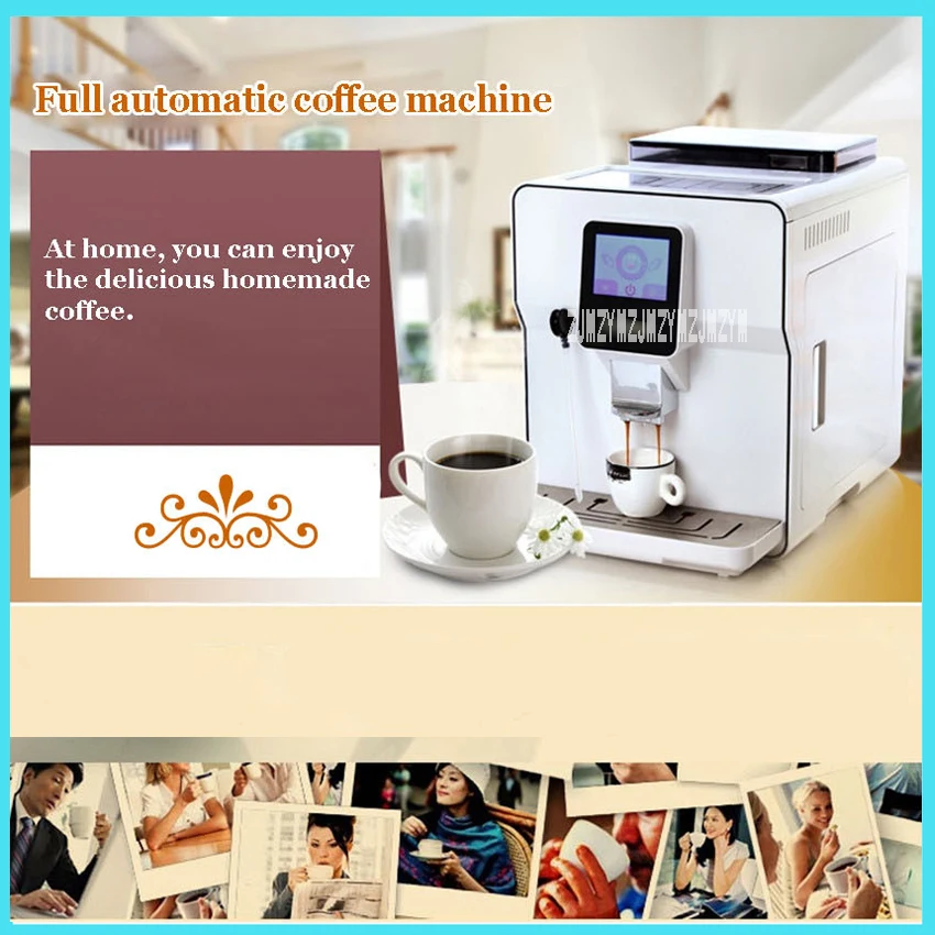 1.7L Fully Automatic Coffee Machine CAFE MACHINE Coffee Maker Espresso Cappuccino Coffee Machine With Touch Screen