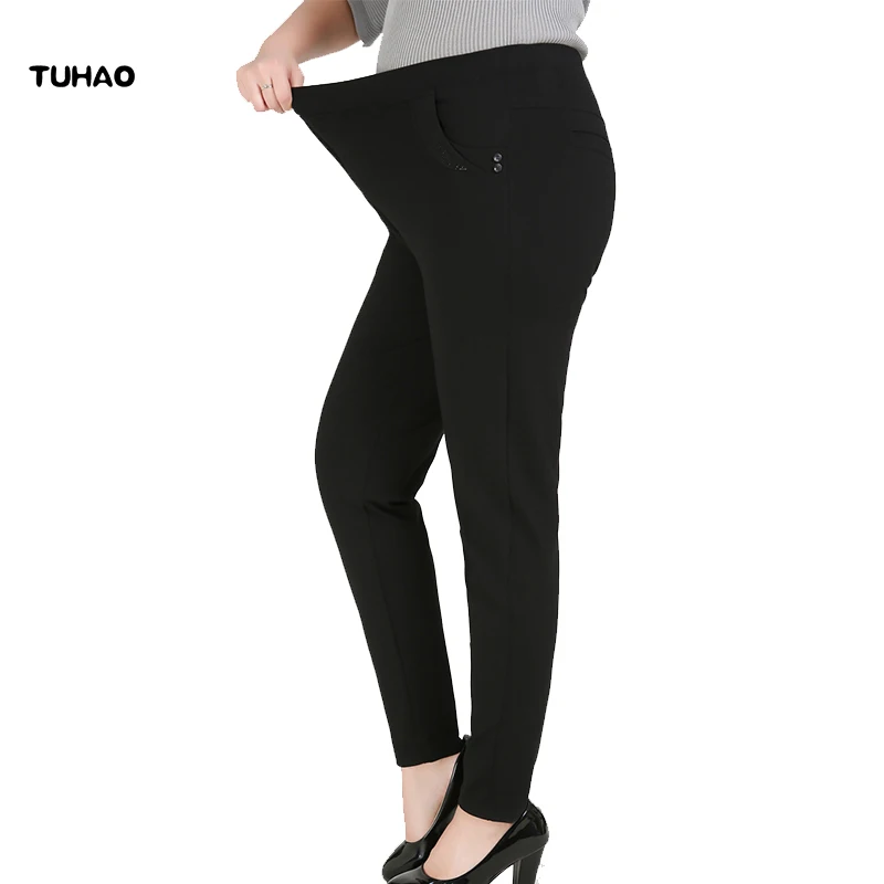 

2019 Office Lady Jeans Woman Female Jeans Plus Size 9XL 8XL 7XL Waist HIPS Women Pants Trousers Big Size for 140KG YHFS