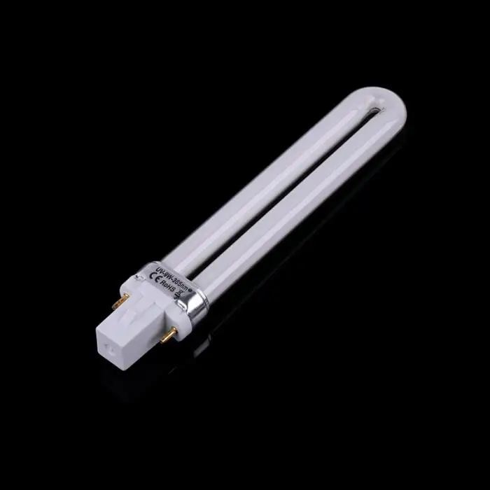 Hot 4 Pcs 9W Nail UV Gel Machine Lamp Light Bulb Tube for Electronic Nail Dryer Replacement SJ66