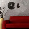Yacht Leaving Wall Clock Modern Design Home Decor Sea Style Wall Watch The Sailing Boat Ship Clock Sailors Marines Gift 6