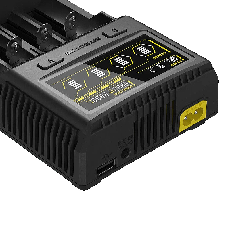 NITECORE SC4 Интеллектуальное Быстрое зарядное устройство превосходное с 4 слотами 6A