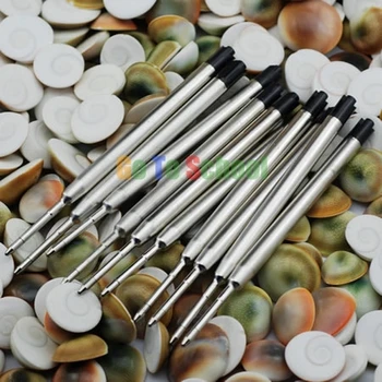 

10 PCS STANDARD BALLPOINT PEN REFILLS BLACK M POINT FREE SHIPPING