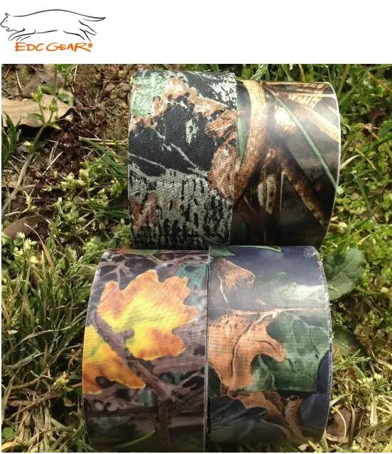 

EDCGEAR Outdoor Hiking Hunting Gun Wrap 5CMx9M Camouflage Adhesive Tactical Real Tree Pattern Pro Bionic Tape cover tool