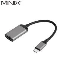 MINIX NEO C-HD Премиум USB-C до 4 к 60 Гц HDMI адаптер дисплей высокого разрешения Универсальная совместимость Windows Mac и хромированная ОС