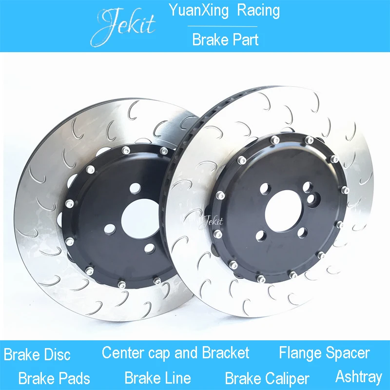 

Jekit Brake disc with center bell screws 4x100 PCD 330*28mm J hook rotors for Renault Clio front for rim 17'' car wheel