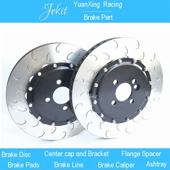 

Jekit Brake disc with center bell screws 4x100 PCD 330*28mm J hook rotors for Renault Clio front for rim 17'' car wheel