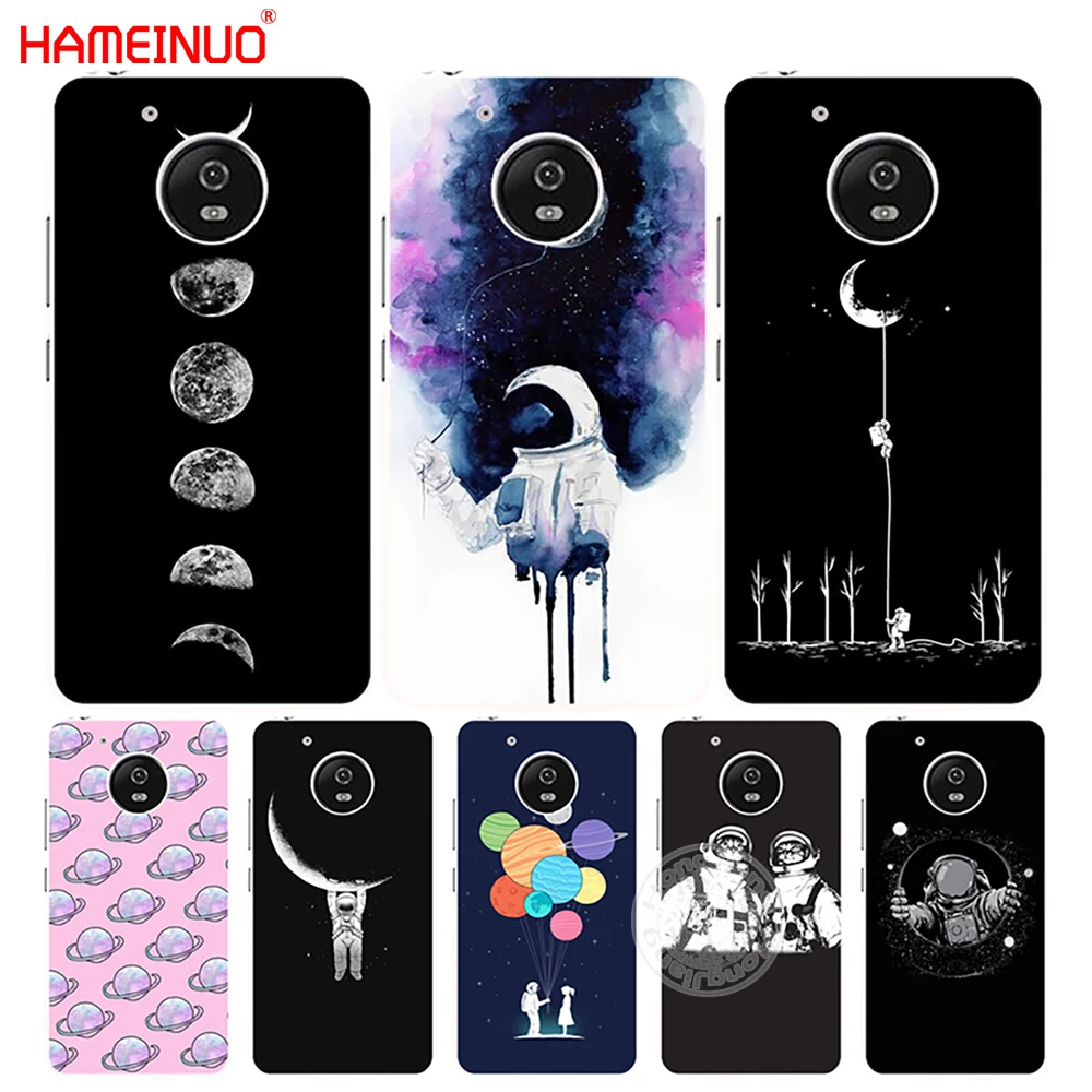 HAMEINUO Космос любовь Луна астронавт чехол для Motorola Moto G6 G5 G5S G4 PLAY PLUS ZUK Z2 pro|cover for