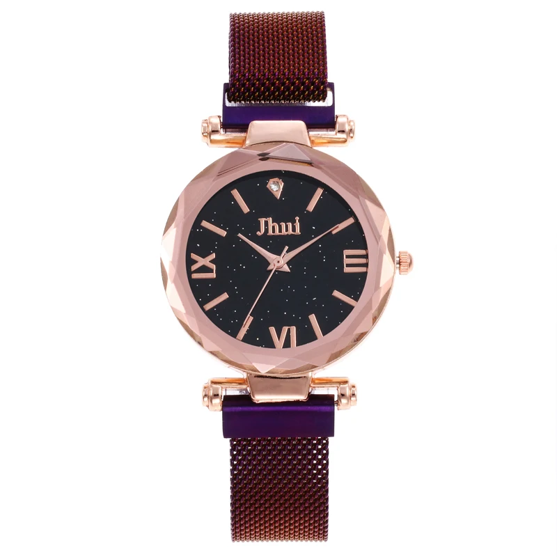 

Watch Women 2018 Luxury Brand Women's Watches Personality Romantic Starry Sky Wrist Watch Rhinestone Designer Ladies New Hot