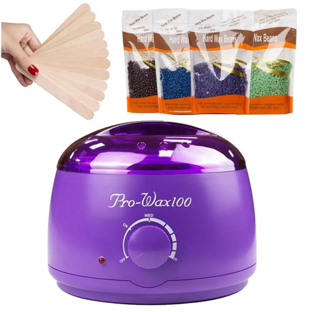 

Professional Wax Warmer Electric Body Hair Removal Heater with Hard Beans Sticks