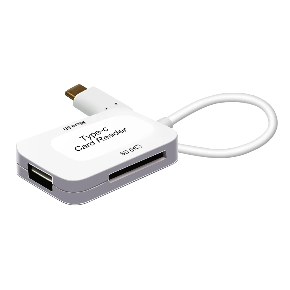 Оптовая продажа Новый USB 3,1 тип-c к USB 2,0 концентратор OTG SD TF устройство чтения карт памяти адаптер конвертер