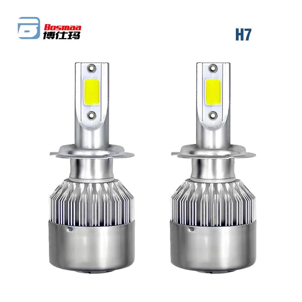 

H4 H7 Led Headlight 2pcs All In One C6 Car H1 H3 H11 H13 9004 HB3 9006 9007 880 Car Bulbs Headlamp 72w 7600lm Per Pair 6000K