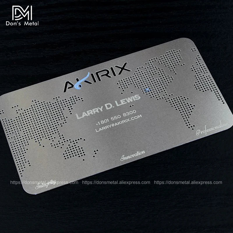 High - grade metal business card metal membership card custom personalized business card design stainless steel business card 