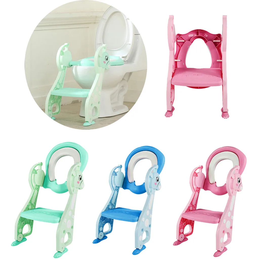 

3-color Baby Pots Seat Children Pots Baby Toilet Seat With Adjustable Ladder Portable Child Toilet Training Seat For Baby
