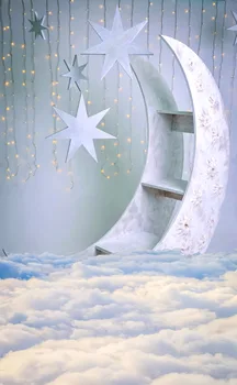 

LIFE MAGIC BOX Moon Photo Backgrounds Cloud Photography Backdrops for Studio Cute Wallpapers