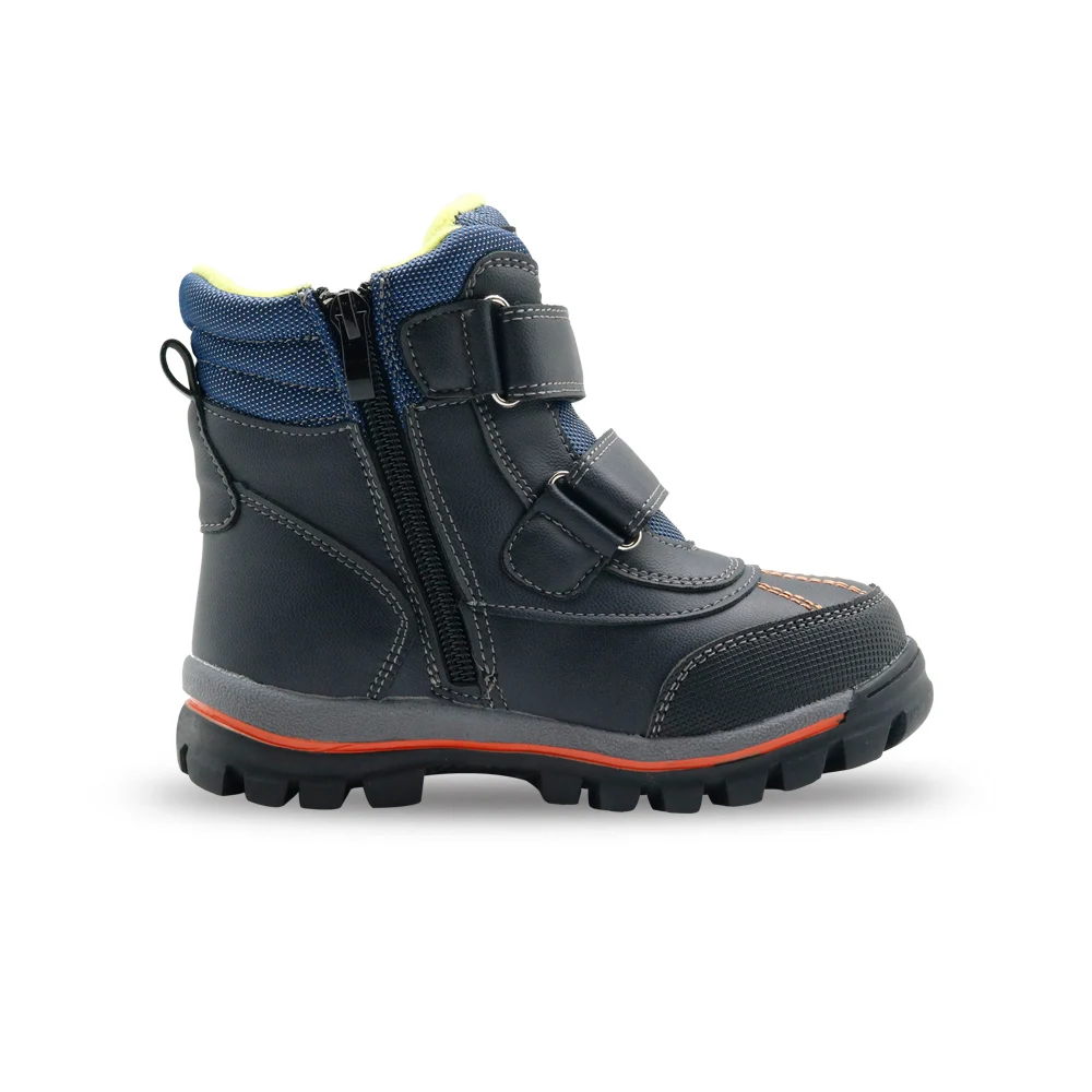 Apakowa الشتاء الفتيان الثلوج الصغار تسلق الجبال التزلج الصوف حذاء من الجلد الأطفال الباردة الطقس في الهواء الطلق أحذية رياضية