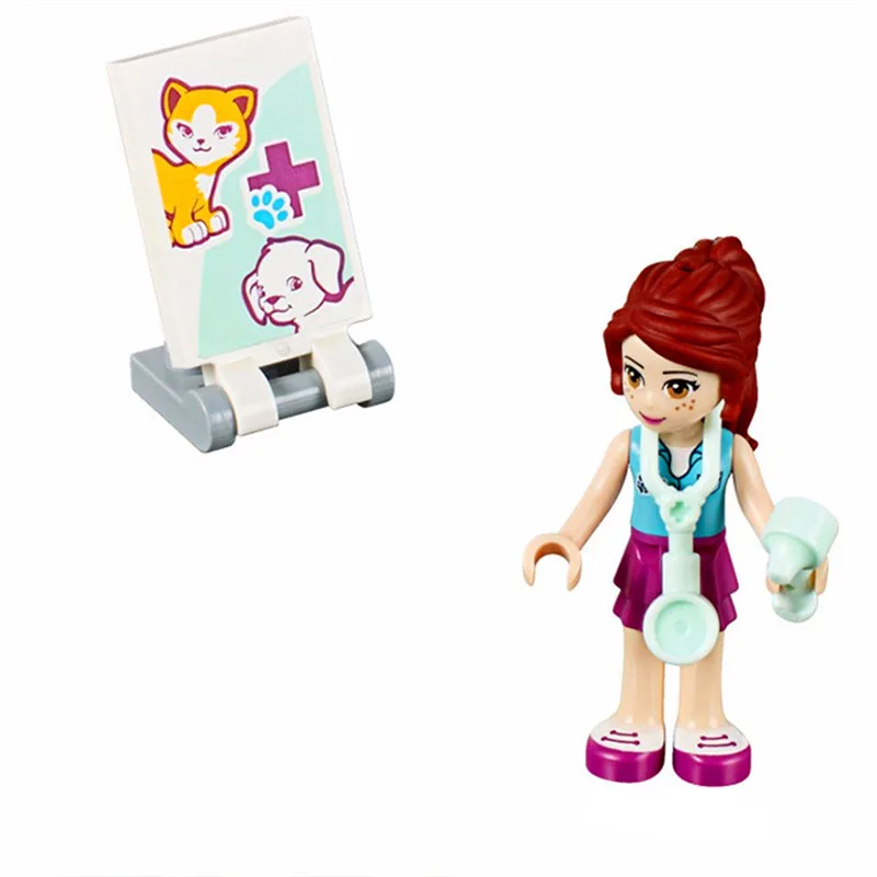 10537 203Pcs Friends Vet Clinic Model Girl Friends Vet Ambulance LegoINGly Designer Toys Compatible 41085 Vet Pet Hospital